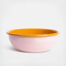 Crow Canyon The Get Out x CCH 24 oz Cereal Bowl Set of 4, Pink and Mustard