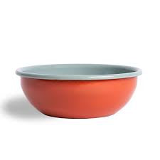 Crow Canyon The Get Out x CCH 24 oz Cereal Bowl Set of 4, Tomato and Smoke Blue