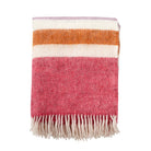 Klippan Gotland Stripe Throw, Cerise 