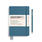 Leuchtturm 1917 Medium Lined Notebook A5, Stone Blue 