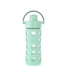 Lifefactory 22 oz Water Bottle with Silicone Sleeve and Active Cap, Mint