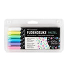 Tombow Fudenosuke Soft Tip Pen Pastel 6-Pack