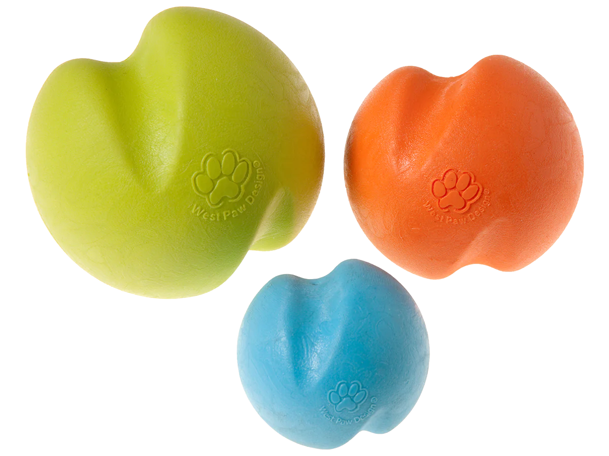 West Paw Jive 3 Sizes, Tangerine, Granny Smith, Aqua Blue