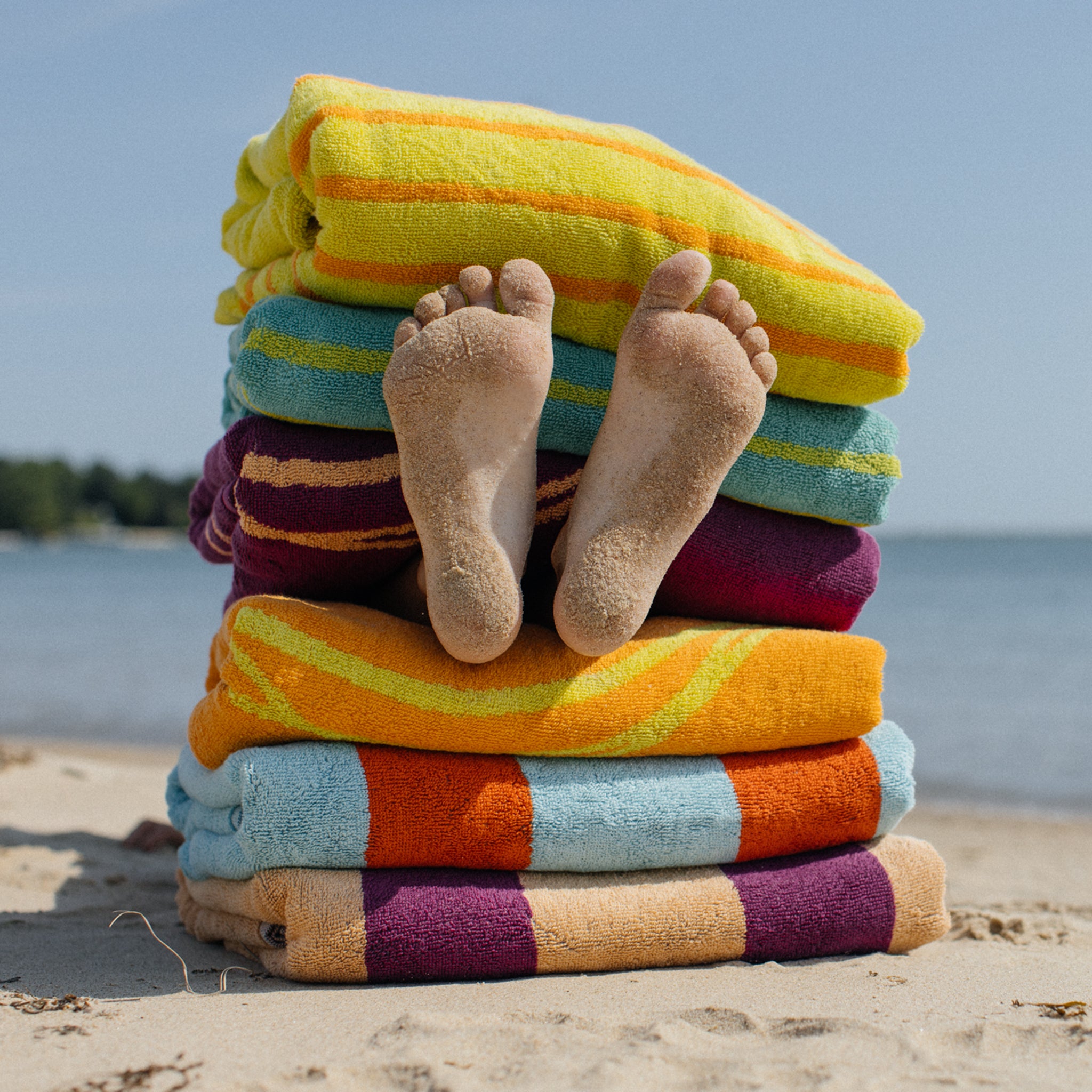 fun color beach towels