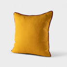 mustard,linen, pillow