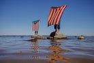 eelo 2024 Cabana Stripe Beach Towels at Old Mission, Surf and Twilight