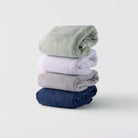 eelo Bath Hand Towels, Mint, White, Stratus, and Ocean