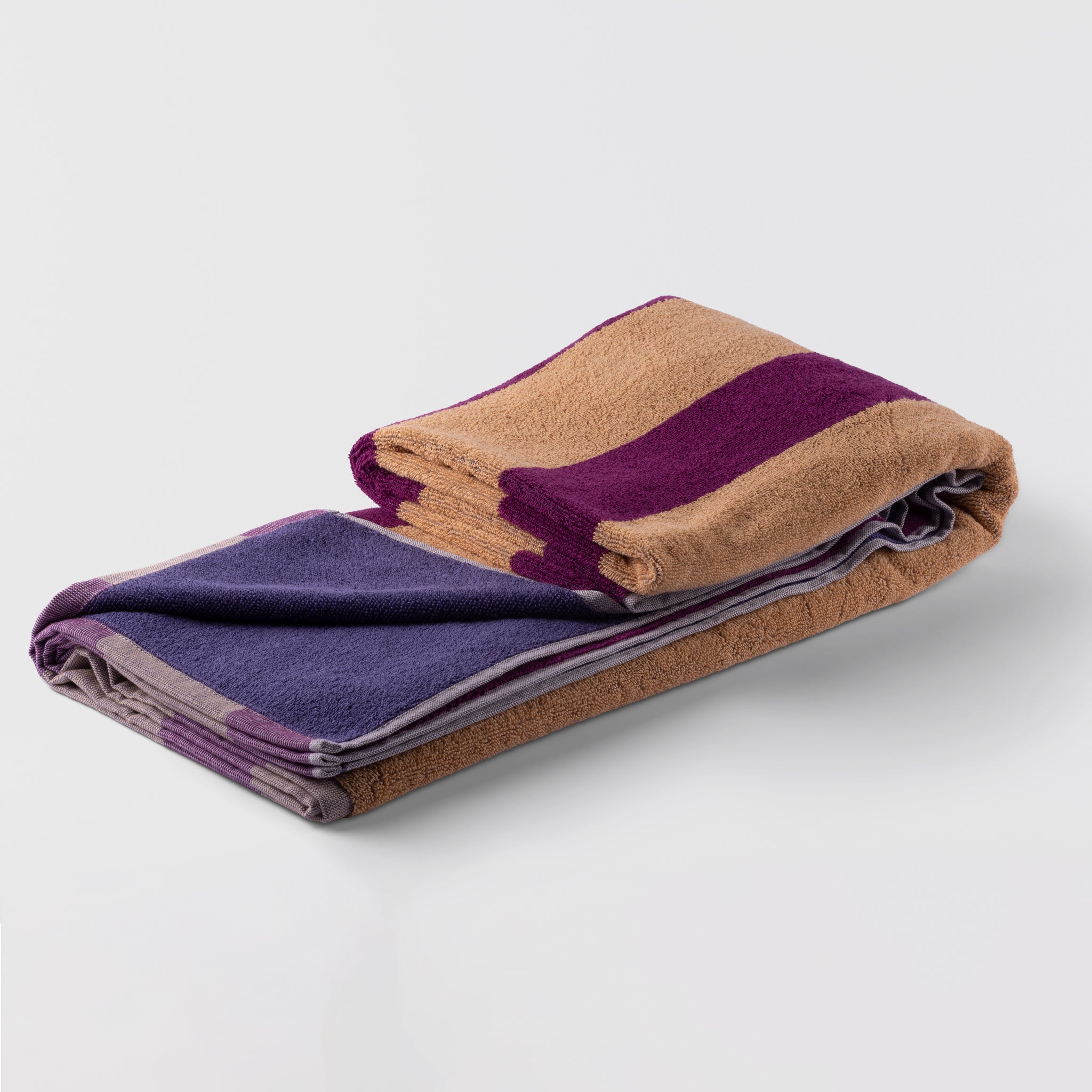 eelo Beach Towel, stripe, purple